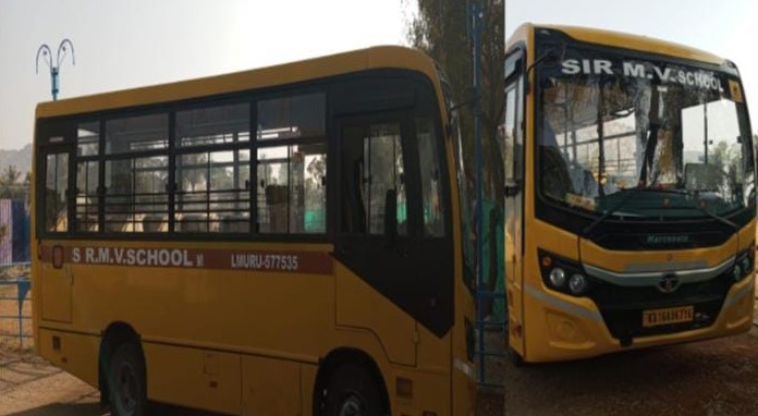 SIR M.V. SCHOOL BUS FROM kondlahalli to megalahatti